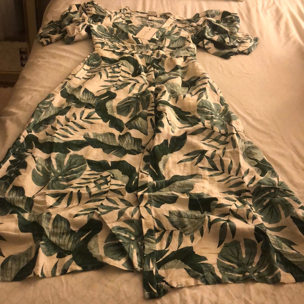 Johanna Ortiz and H&M Green Maxi Dress